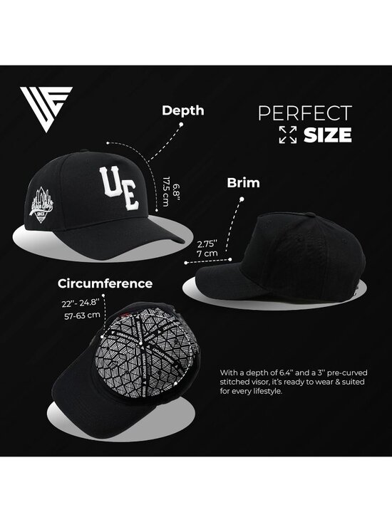 Unisex Black Vintage Trucker Hat Baseball Snapback Closure Cap for Outdoors main image 4